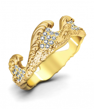 Кольцо с бриллиантами (Мод. 643)