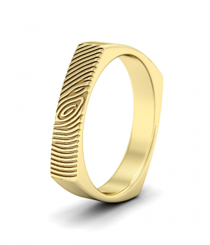 Кольцо с отпечатком пальца (Мод. 228)