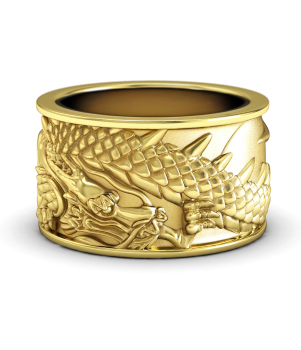 Тематическое кольцо "Японский дракон" (Мод. 557)