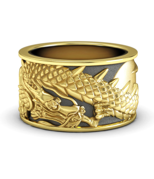 Тематическое кольцо "Японский дракон" (Мод. 557)