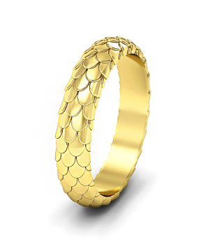 Тематическое кольцо "Чешуя" (Мод. 407)