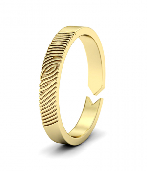 Кольцо с отпечатком пальца (Мод.256)