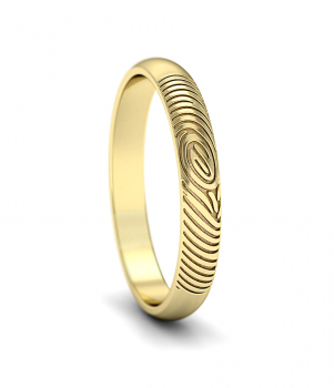 Кольцо с отпечатком пальца (Мод.101)