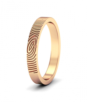 Кольцо с отпечатком пальца (Мод. 102)