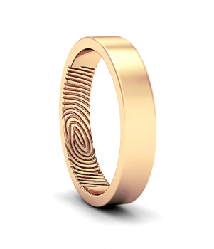 Кольцо с отпечатком пальца (Мод. 102)