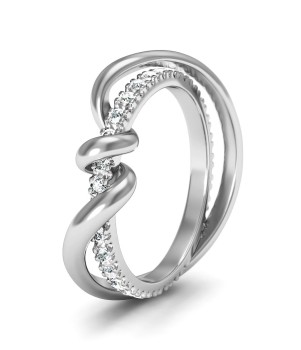 Кольцо с бриллиантами (Мод. 672)