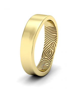 Кольцо с отпечатком пальца (Мод. 206)