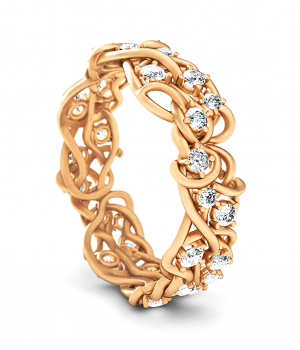 Кольцо с бриллиантами (Мод. 644)