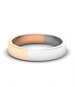 Двухцветные матовые обручальные кольца (Мод. r-247-2)