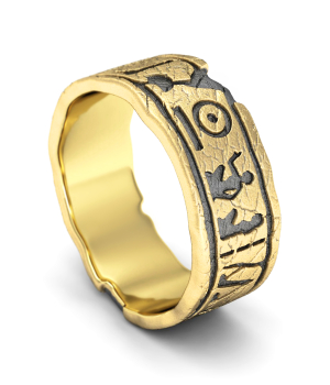 Тематическое кольцо "Египетские иероглифы" (Мод. 551)