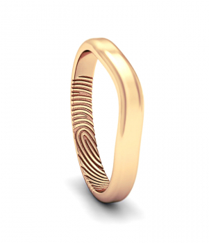 Кольцо с отпечатком пальца (Мод.105)