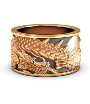 Тематическое кольцо "Японский дракон" (Мод. 557)