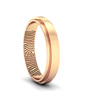 Кольцо с отпечатком пальца (Мод. 106)