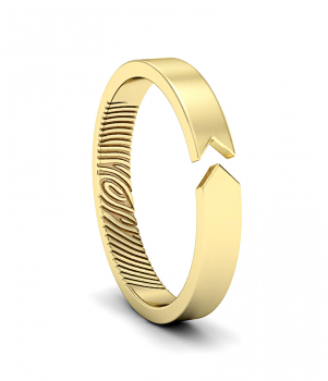 Кольцо с отпечатком пальца (Мод.256)