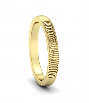 Кольцо с отпечатком пальца (Мод.122)