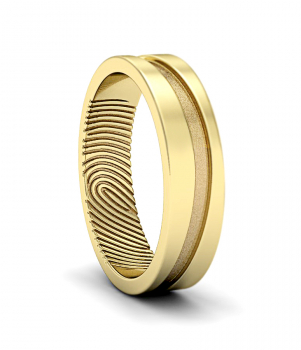 Кольцо с отпечатком пальца (Мод.121)